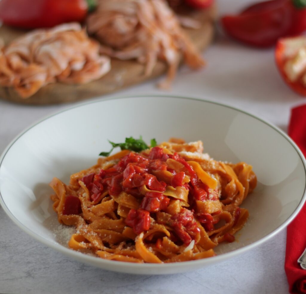 fettuccine ai peperoni di Pontecorvo